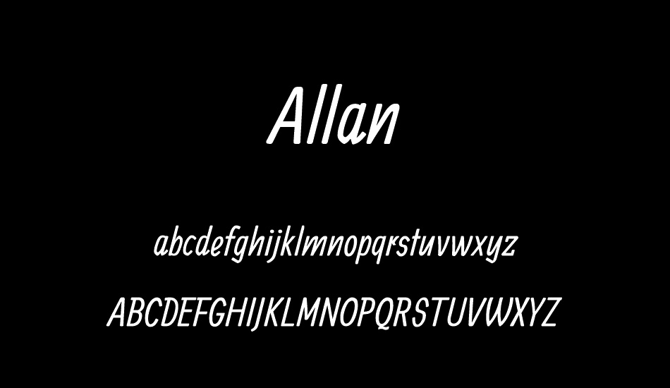 Allan font