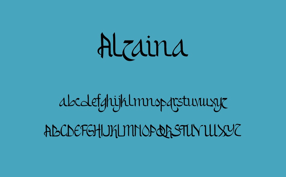 Alzaina font