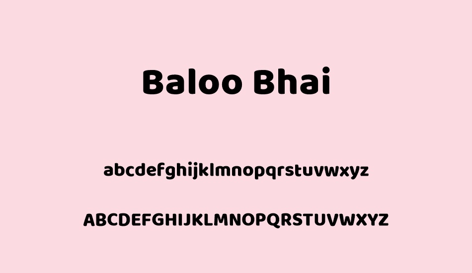 baloo-bhai font
