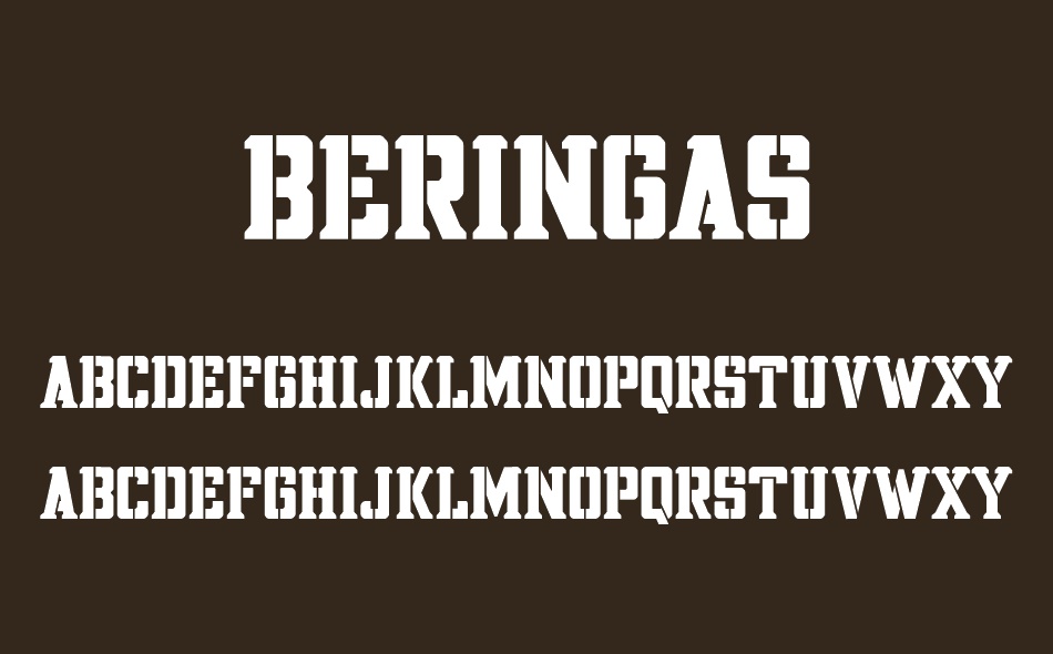 Beringas font