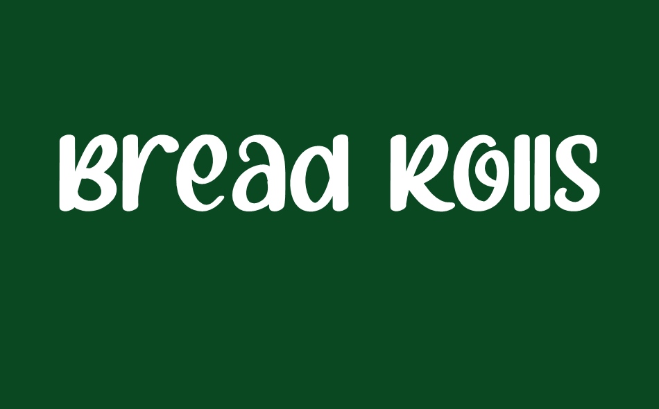 Bread Rolls Font font big
