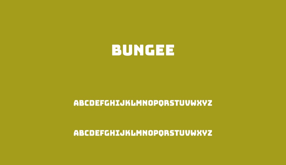 Bungee font