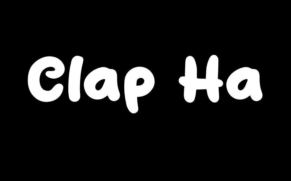Clap Hand font big