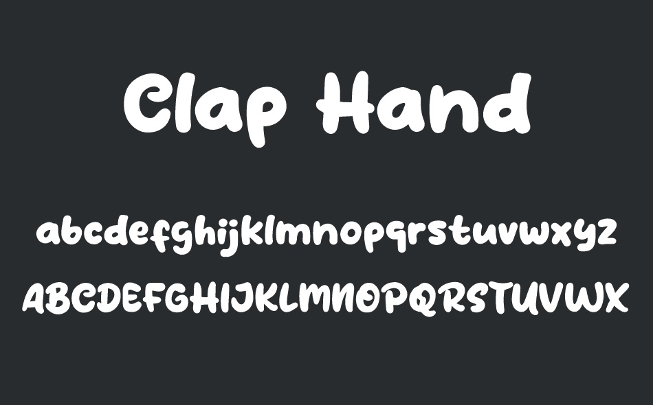 Clap Hand font