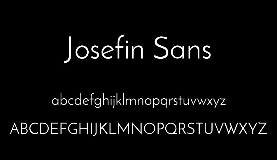 Josefin Sans font