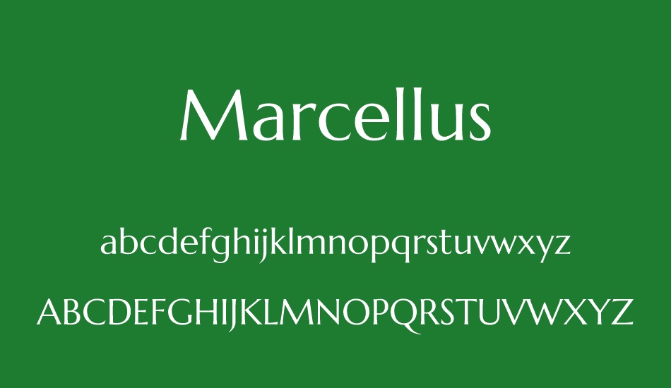Marcellus font