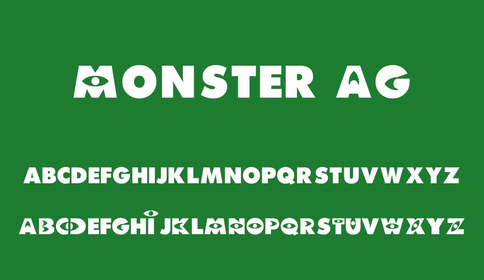 Monster AG font