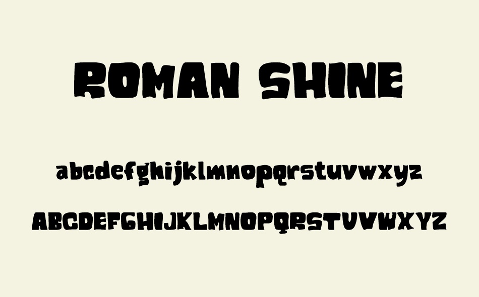 Roman Shine font