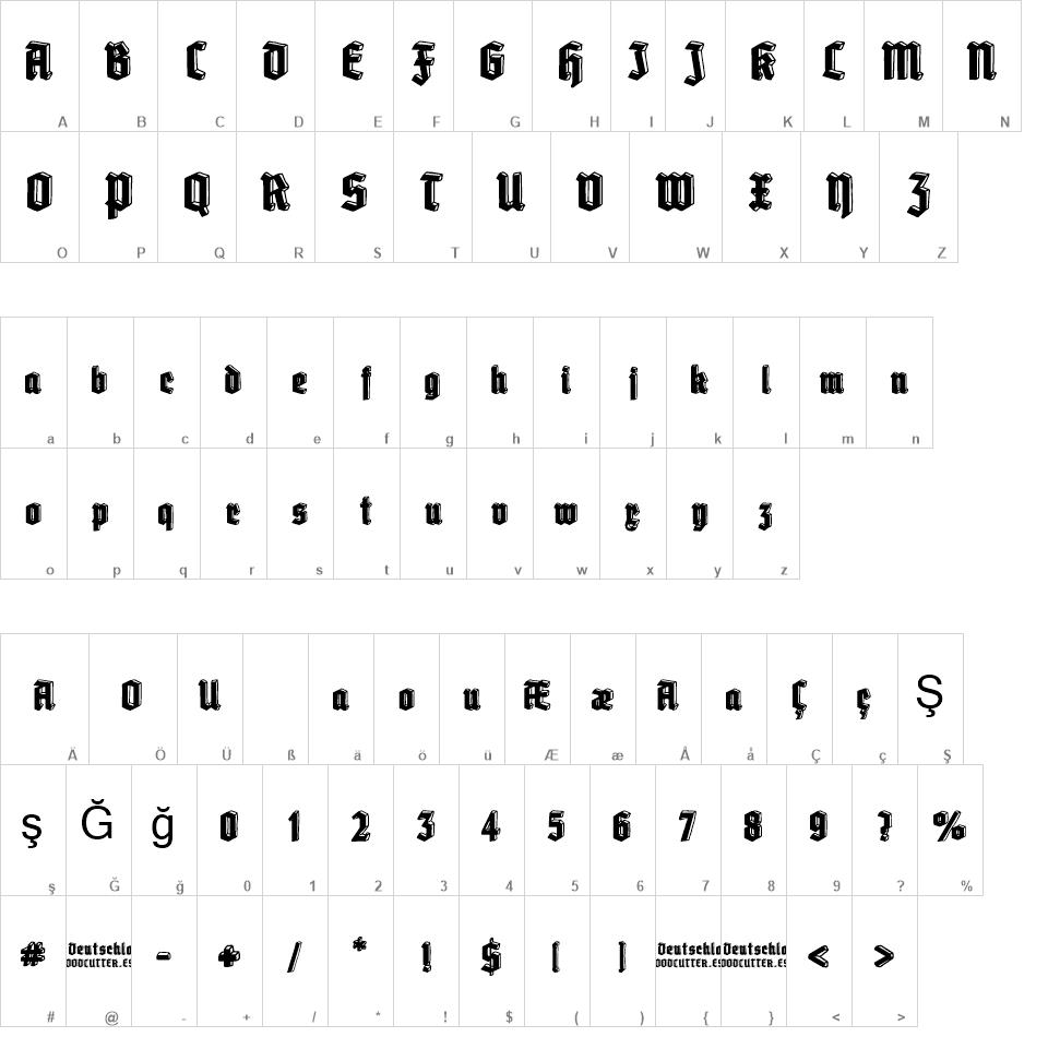 Old deutschland free font