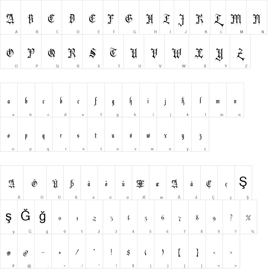 Download Revolver Blackletter Free Font SVG Cut Files