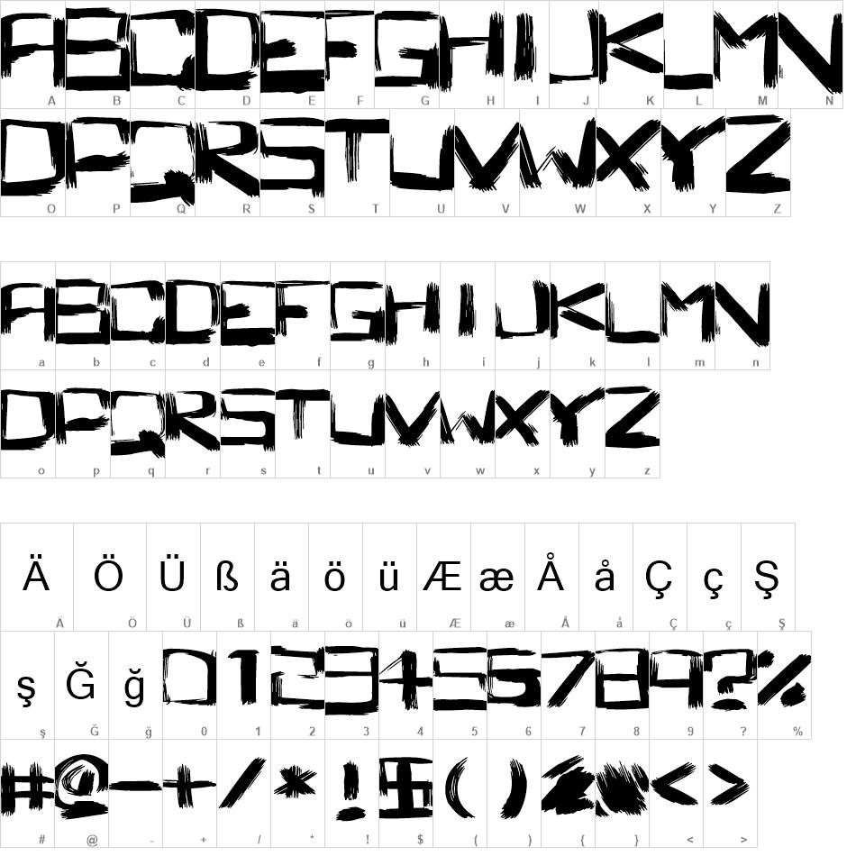 Square Brush Free Font Square Brush Free Font