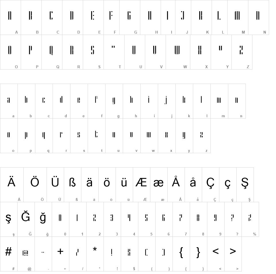Stripes Free Font