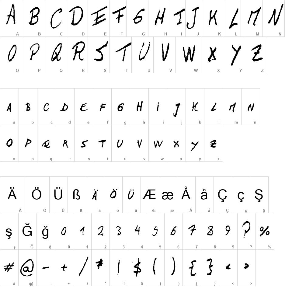 The LeftHanded Regular free font