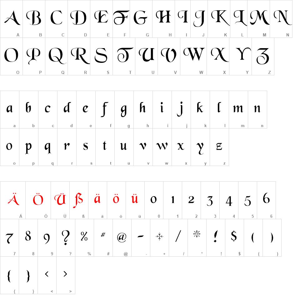 Black Chancery free font Black Chancery free font