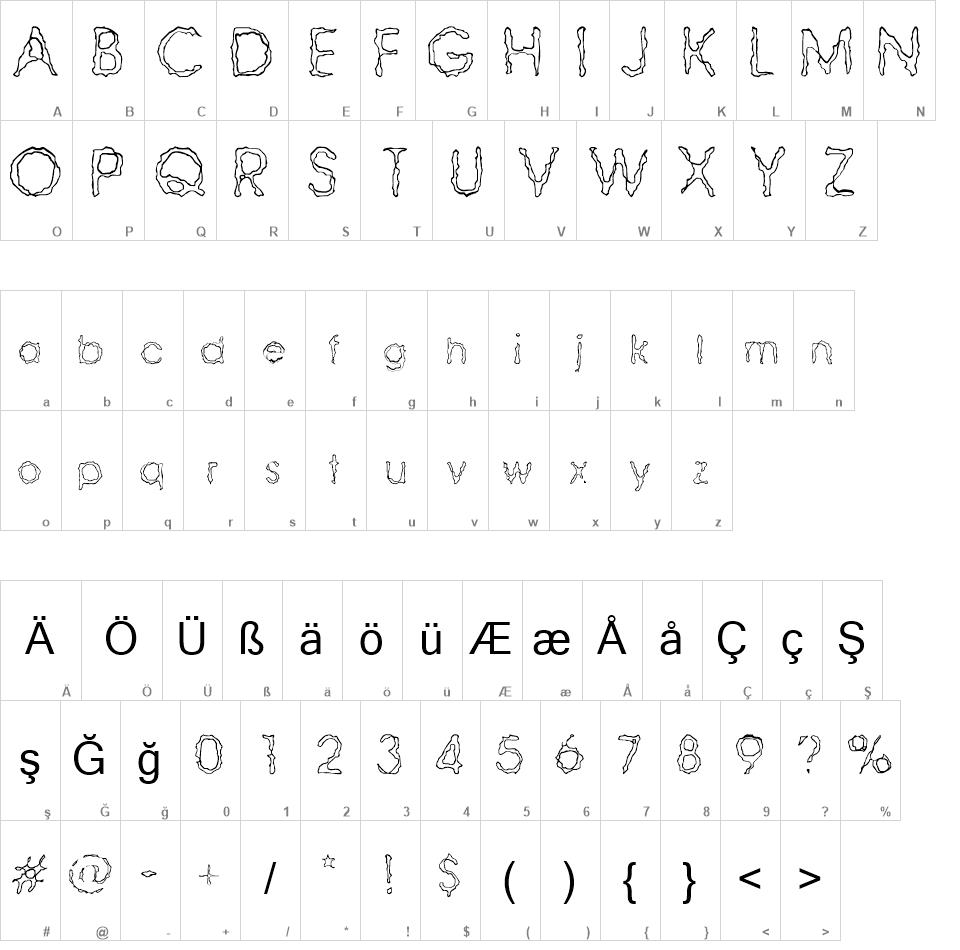 Ravaged By Years Brk Font Free Font