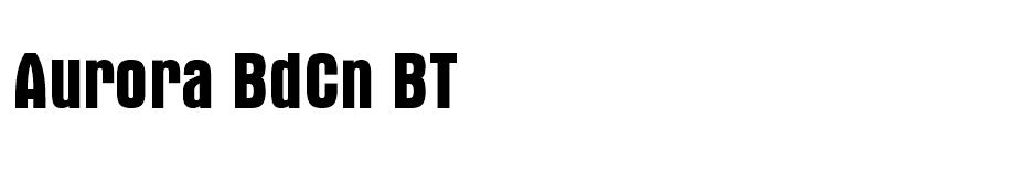 Aurora BdCn BT free font