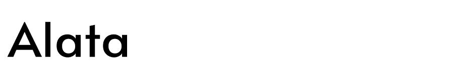 Alata free font