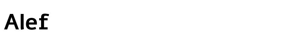 Alef font