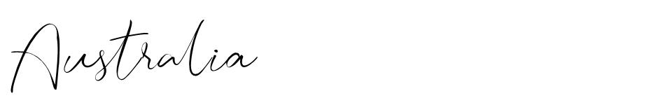 Australia Script Font free font