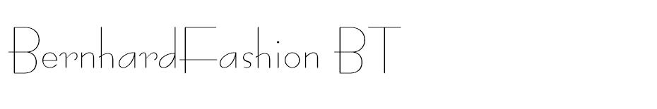 BernhardFashion BT font
