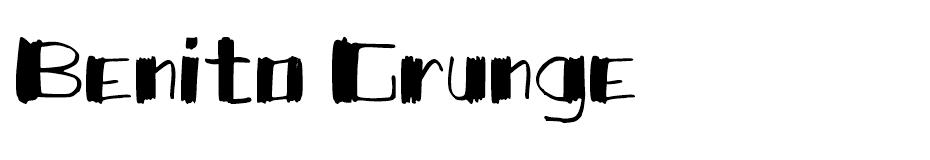 Benito Grunge font