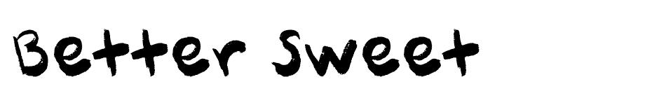 Better Sweet font