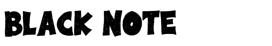 Black Note font