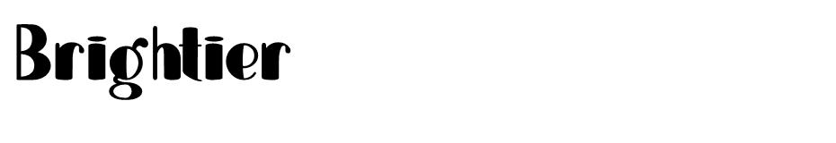 Brightier font