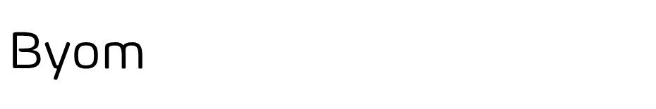 Byom font
