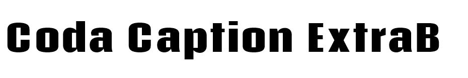 Coda Caption font