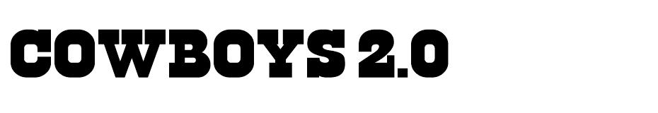 Cowboys 2.0 font
