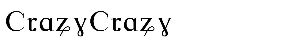 CrazyCrazy font
