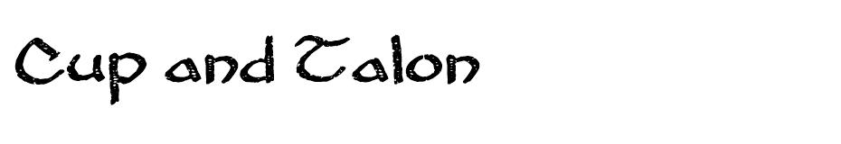 Cup and Talon font