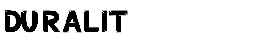 DURALIT font