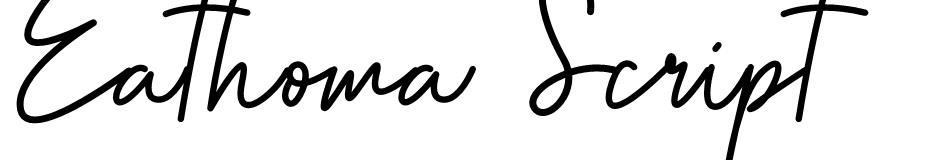 Eathoma cript font