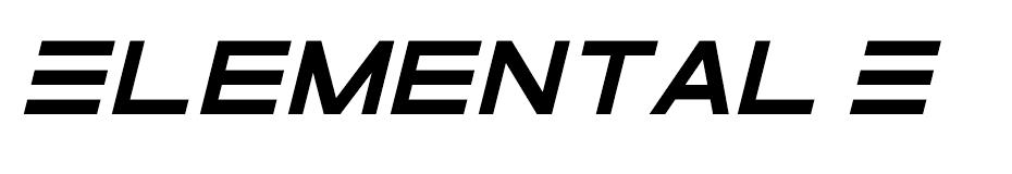 Elemental End Font Family font