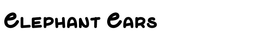 Elephant Ears font