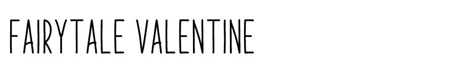 Fairytale Valentine font