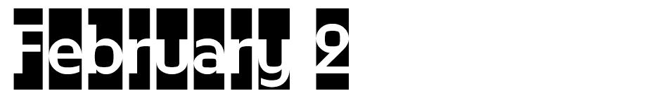 February 2 - Initials font