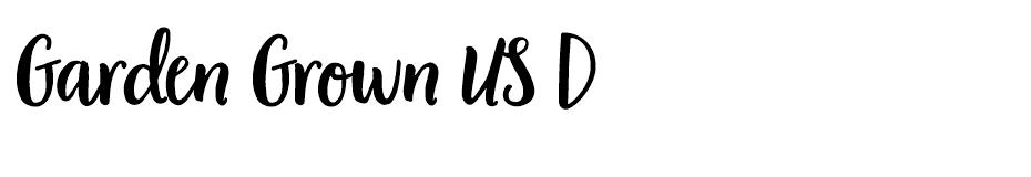 Garden Grown Us D Free Font