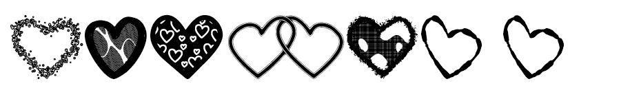 Hearts Shapes TFB font