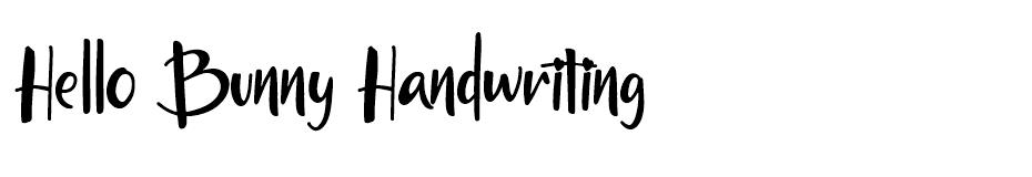 Hello Bunny font
