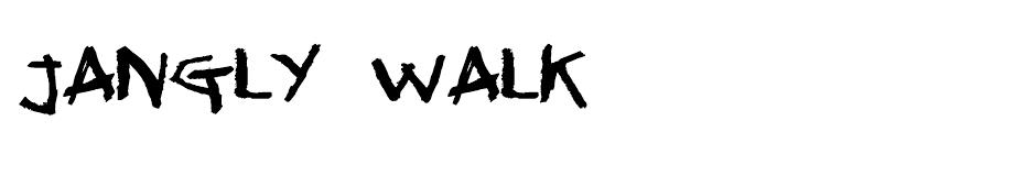 Jangly walk font