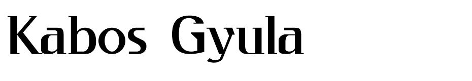 Kabos Gyula font