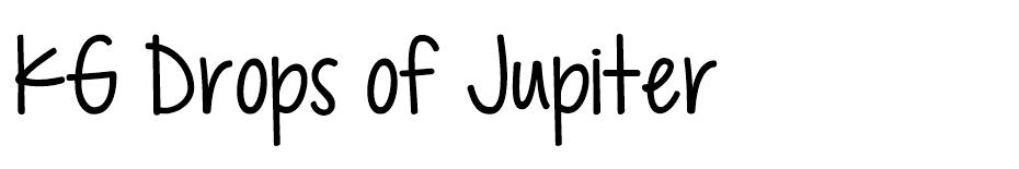 KG Drops of Jupiter Font font