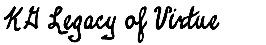 KG Legacy of Virtue Font font
