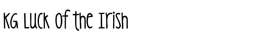 KG Luck of the Irish font