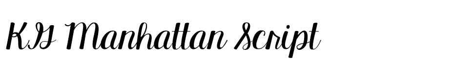 KG Manhattan Script Font font