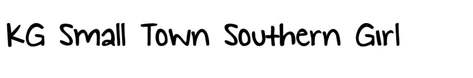 KG Small Town Southern Girl Font font