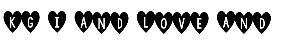 KG I And Love And You font